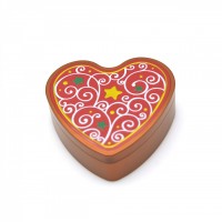 Empty Heart Tin Confectionary Can Food Grade Candy Tin Box