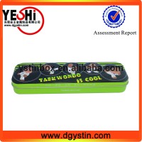 metal type tin colored pencil case,pen box