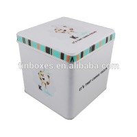 New design Square gift cookie tin box