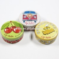 small metal tin packaging for cosmetic containers