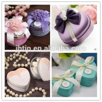 Waimaotong china dongguan wholesale metal wedding favor box/romantic gift box for candy