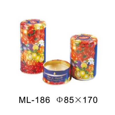 custom printed tin box,candle tin box with 3 layers