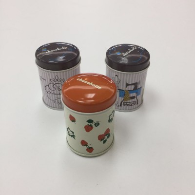 small round tin candy/tea  packaging box customized printing metal can