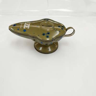 Aladdin Lamp shaped chocolate container/coin bank, Metal Coin Box