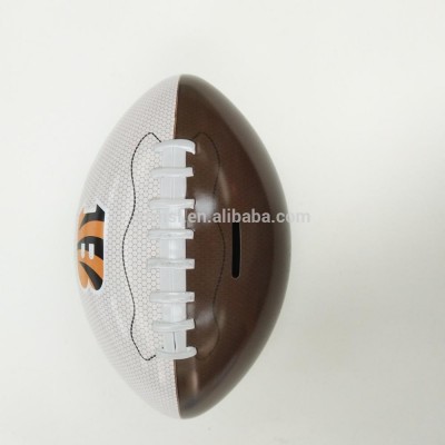 Full color printing egg shaped tin money box for sale