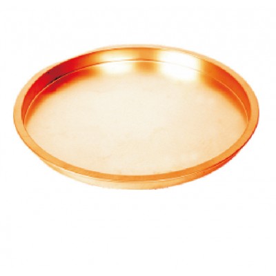 Factory Oval Custom Metal Tray Round Shape Serving Rolling Tray