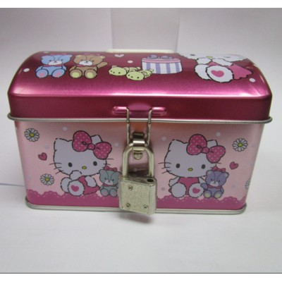 piggy bank/kids tin can treasure box/coin box