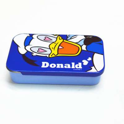 Mini Sliding Tin Case for Lipbalm, Slide Tin Case